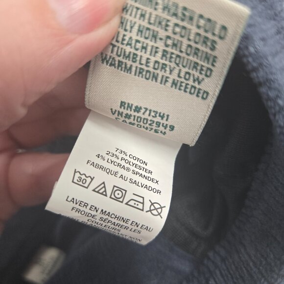 LL Bean Women's Blue Perfect Fit Cotton Knit Corduroy Straight-Leg Size Med Tall - Picture 6 of 6